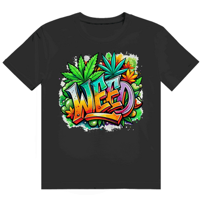 Division420 Heavy Cotton T-Shirt mit Weed-Print und nachhaltigem Design