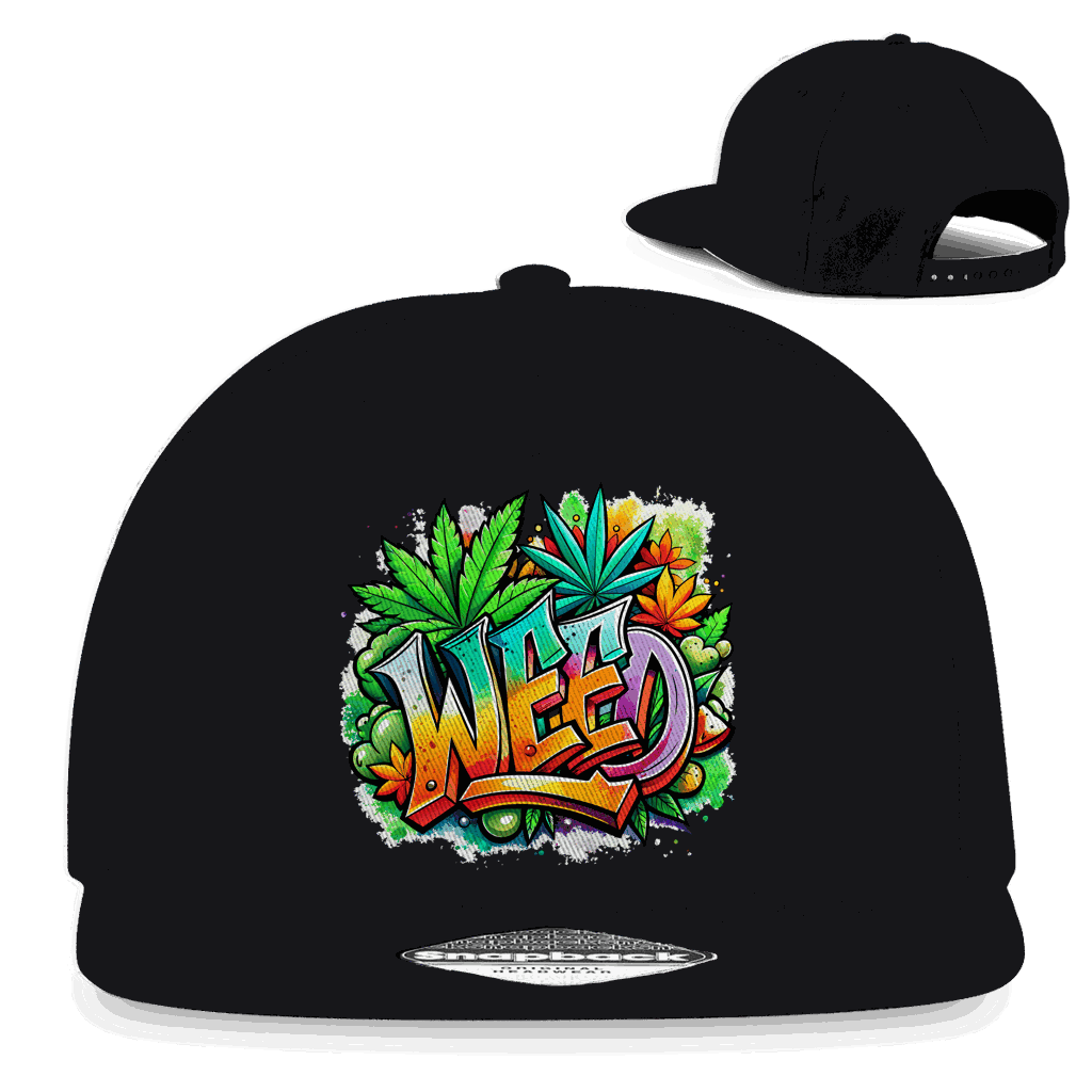 Snapback Rapper Cap - Weed | Division420®