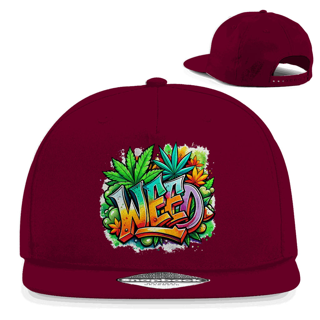 Snapback Rapper Cap - Weed | Division420®