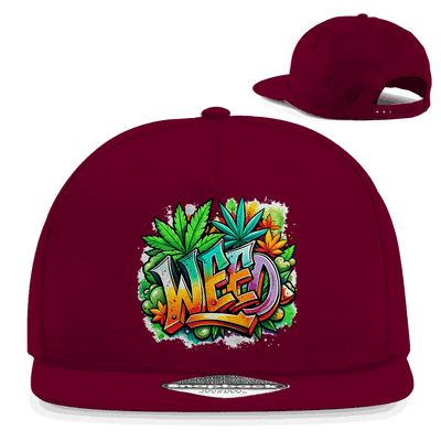 Snapback Rapper Cap - Weed | Division420®