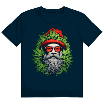 Division420 Heavy Cotton T-Shirt Ganja Guru in white with sustainable streetwear design and size chart