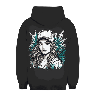 Division420 Unisex Oversize Hoodie Sweet Ganja Girl size chart and product details