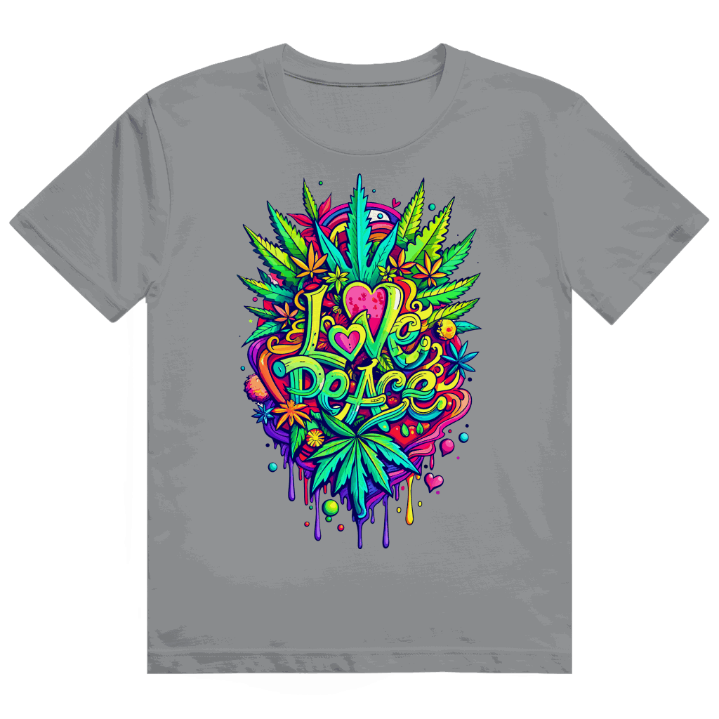 Heavy Cotton T-Shirt - Love Peace | Division420®