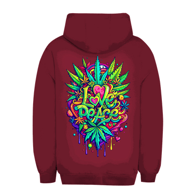 Unisex Oversize Hoodie - Love Peace | Division420®
