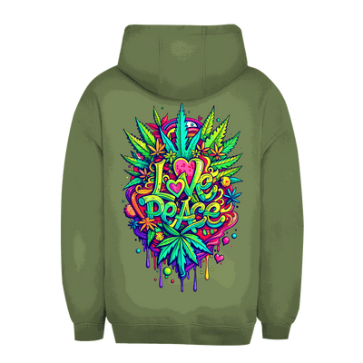 Unisex Oversize Hoodie - Love Peace | Division420®