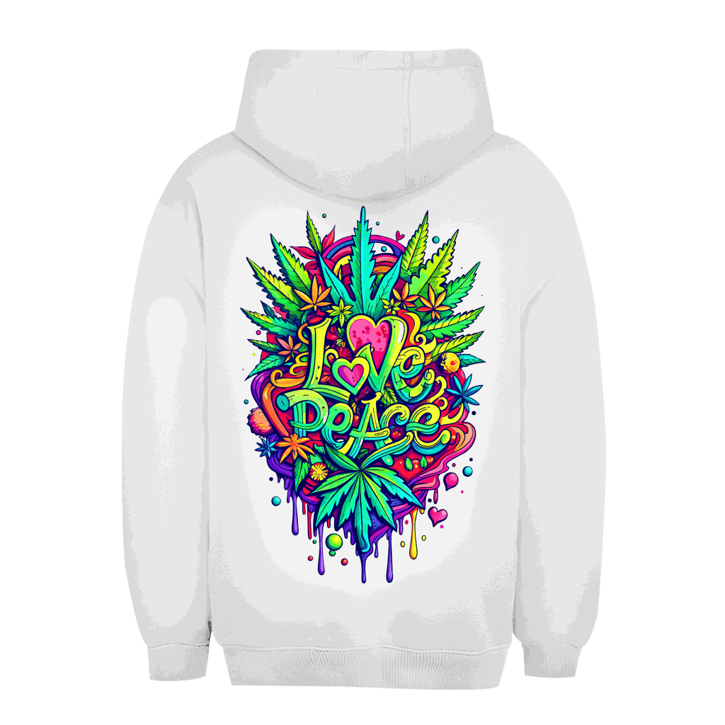 Unisex Oversize Hoodie - Love Peace | Division420®
