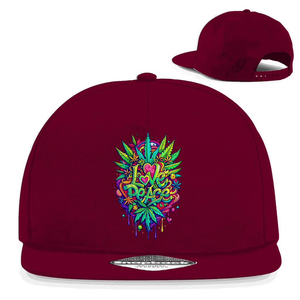 Snapback Rapper Cap - Love Peace | Division420®