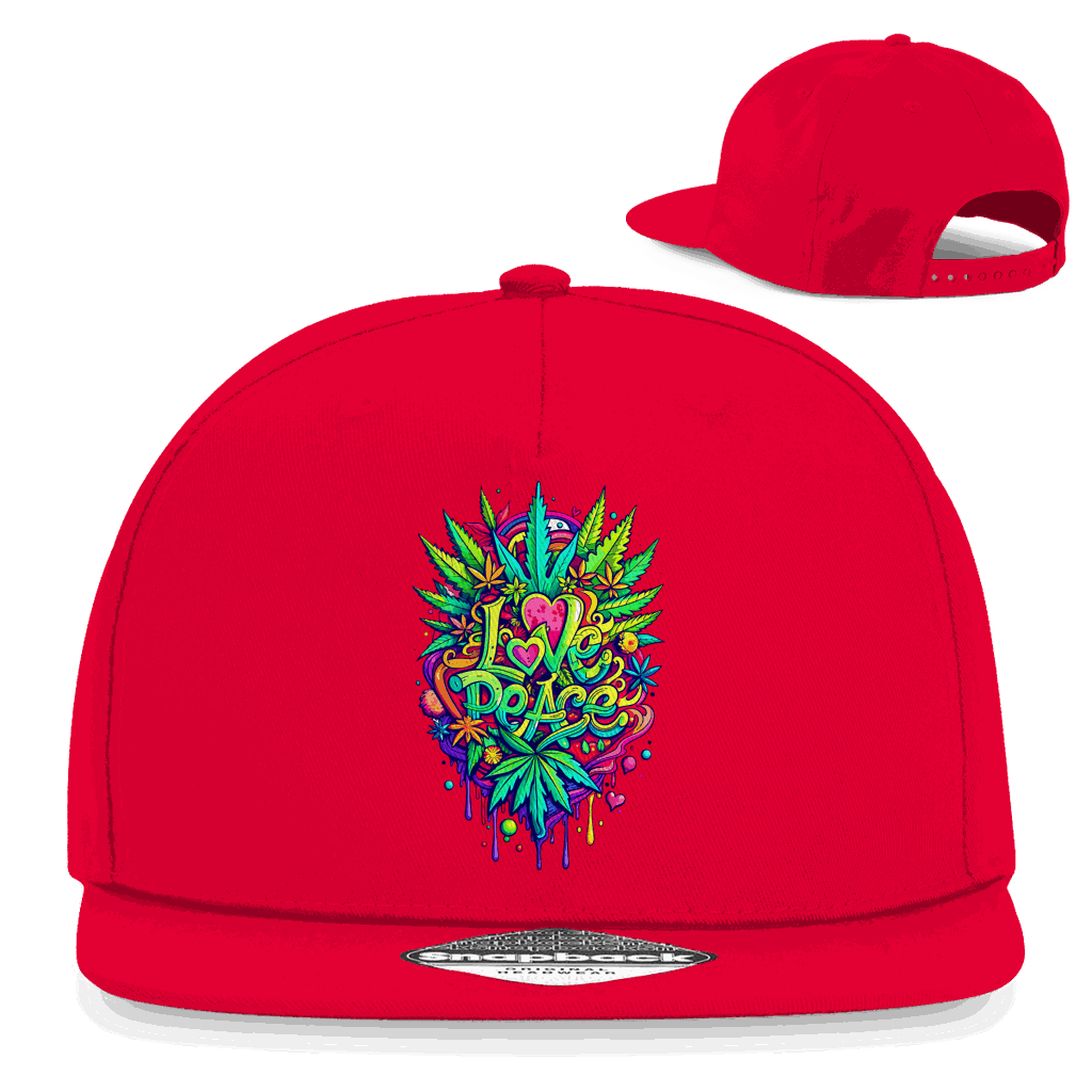 Snapback Rapper Cap - Love Peace | Division420®