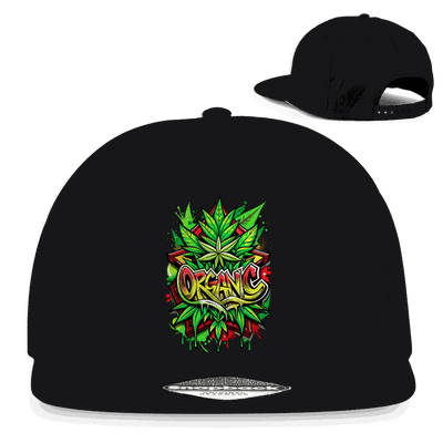 Division420 Snapback Rapper Cap Organic 5-panel cotton twill with flat brim and retro snapback closure