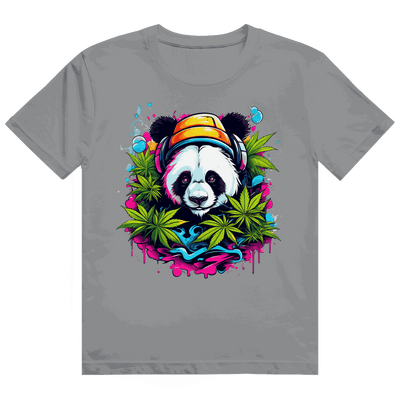 Heavy Cotton T-Shirt size chart for Division420 Panda High with measurements and fit details