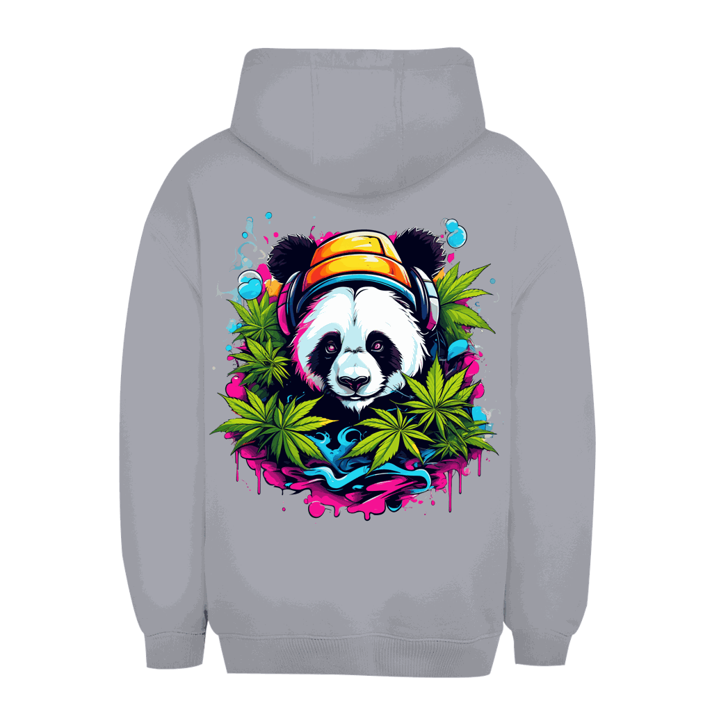 Unisex oversize hoodie size chart for Division420 Panda High design