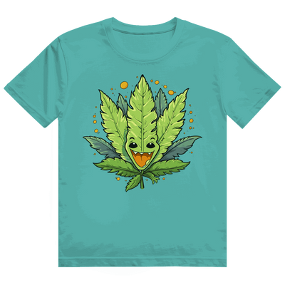 Size chart for Division420 Heavy Cotton T-Shirt with Crazy Leaf design