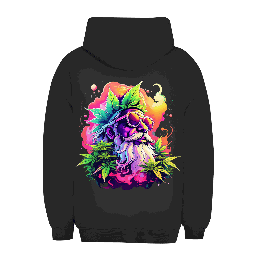 Unisex oversize hoodie Old Man Ganja Division420 urban style comfortable quality sustainable
