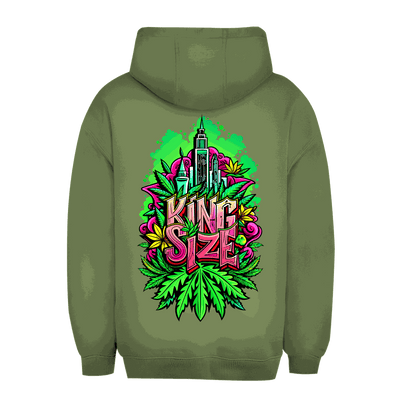 Unisex oversize hoodie size chart for Division420 King Size model