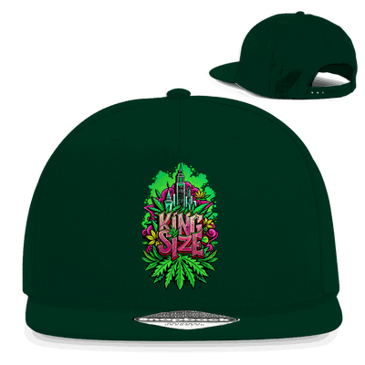 Division420 Snapback Cap King Size black 5-panel cotton twill streetwear hat with flat brim and snapback closure