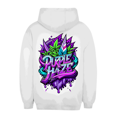 Purple Haze unisex oversize hoodie by Division420 with adjustable hood and kangaroo pocket