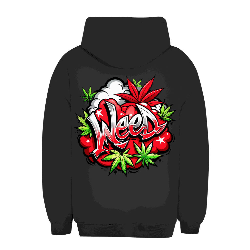 Unisex Oversize Hoodie mit Kapuze und Kängurutasche in verschiedenen Größen