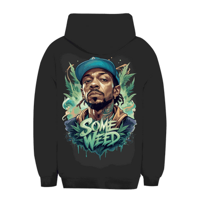 Unisex oversize hoodie Some Weed Boy by Division420 with adjustable hood and kangaroo pocket