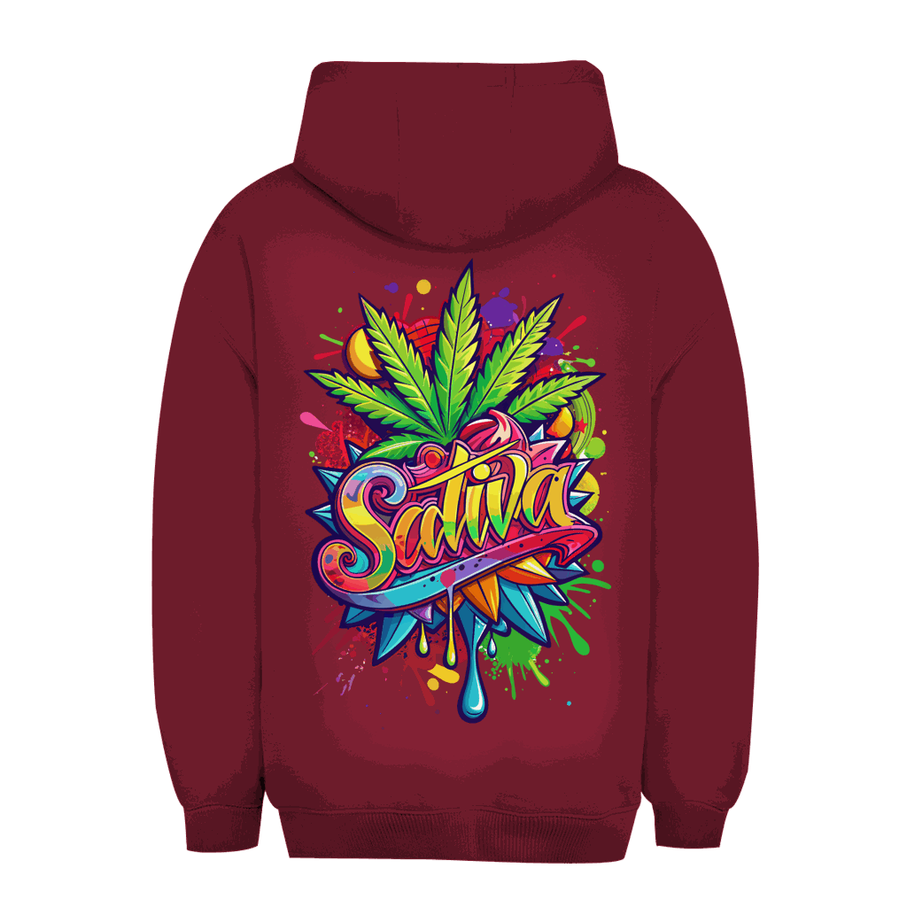 Unisex Oversize Hoodie Sativa von Division420 in urbanem Stil und nachhaltiger Baumwollmischung
