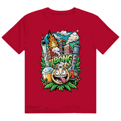 Heavy Cotton T-Shirt mit Bong-Motiv von Division420 aus nachhaltiger Baumwolle