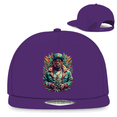 Division420 Snapback Rapper Cap OG Boy in black cotton twill with flat brim and snapback closure