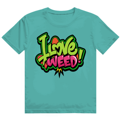 Heavy Cotton T-Shirt - I Love Weed | Division420®