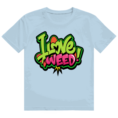 Heavy Cotton T-Shirt - I Love Weed | Division420®