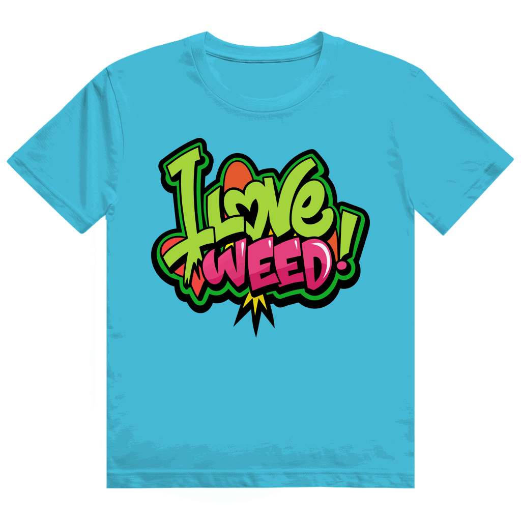 Heavy Cotton T-Shirt - I Love Weed | Division420®