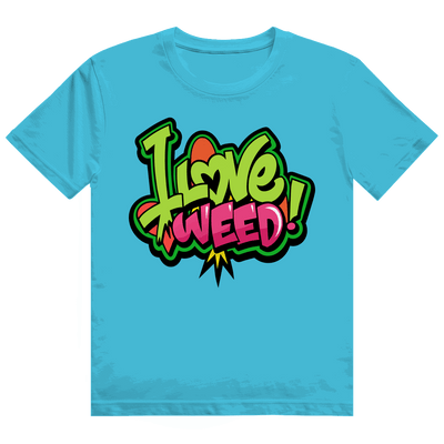 Heavy Cotton T-Shirt - I Love Weed | Division420®