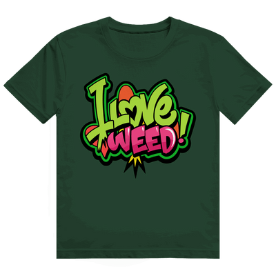 Heavy Cotton T-Shirt - I Love Weed | Division420®