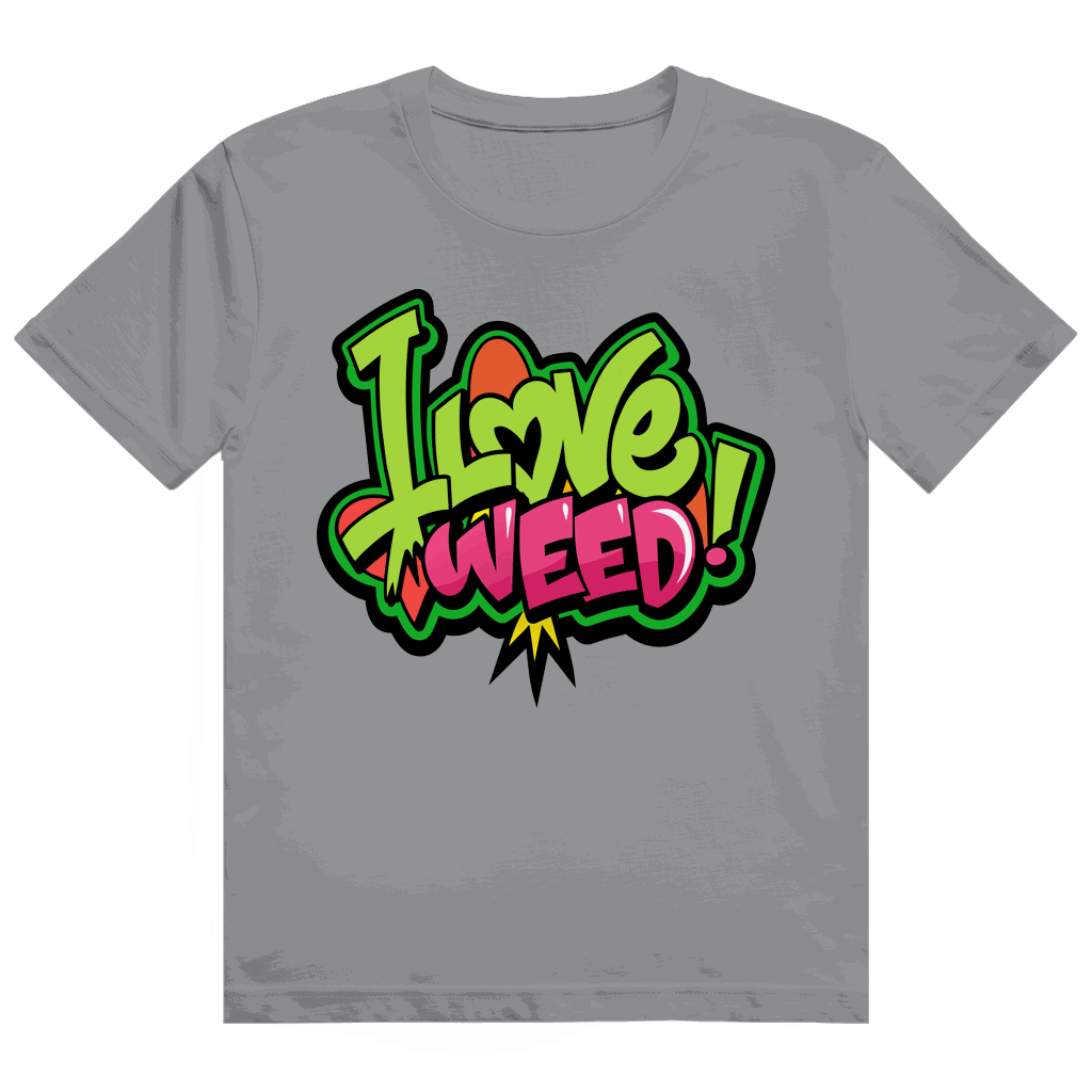 Heavy Cotton T-Shirt - I Love Weed | Division420®