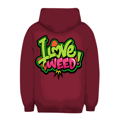 Unisex Oversize Hoodie - I Love Weed | Division420®