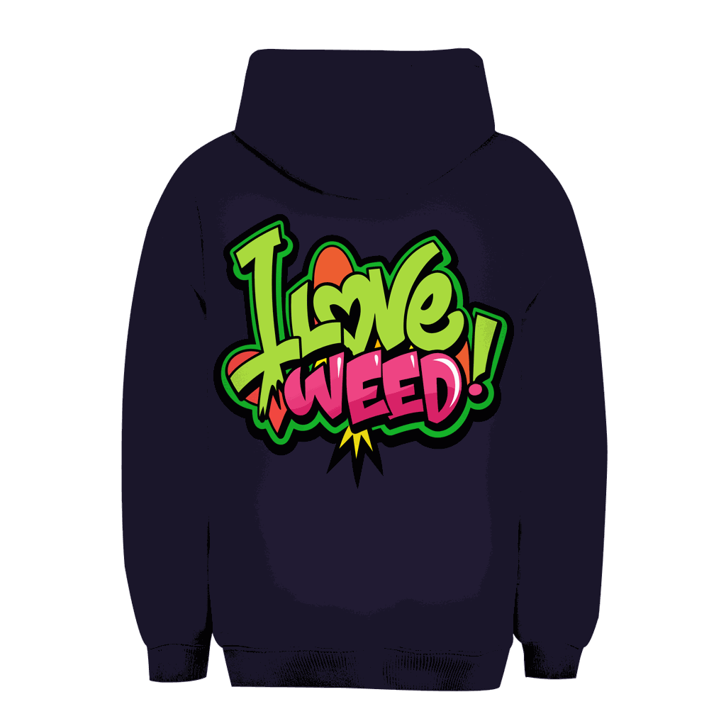 Unisex Oversize Hoodie - I Love Weed | Division420®
