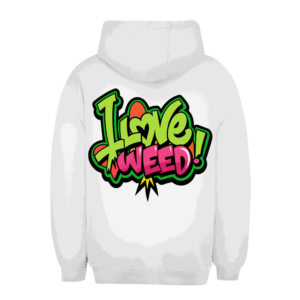 Unisex Oversize Hoodie - I Love Weed | Division420®