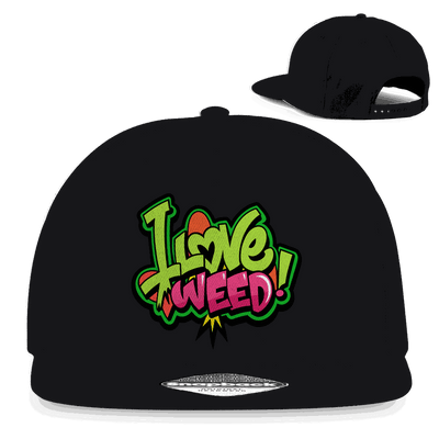 Snapback Rapper Cap - I Love Weed | Division420®