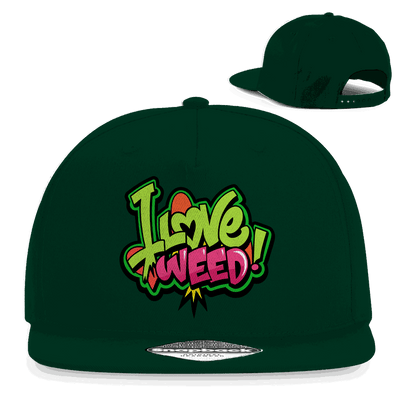 Snapback Rapper Cap - I Love Weed | Division420®