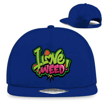 Snapback Rapper Cap - I Love Weed | Division420®