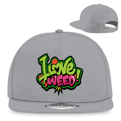 Snapback Rapper Cap - I Love Weed | Division420®