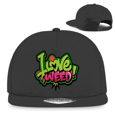 Snapback Rapper Cap - I Love Weed | Division420®