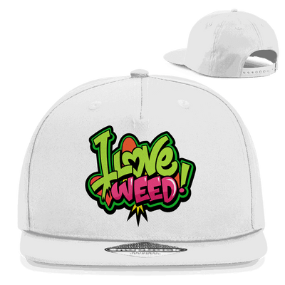 Snapback Rapper Cap - I Love Weed | Division420®