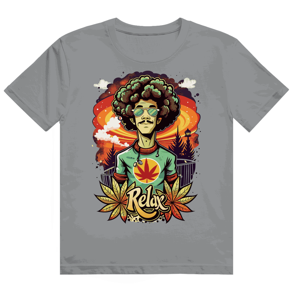 Size chart for Division420 Heavy Cotton T-Shirt Relax Dude unisex fit