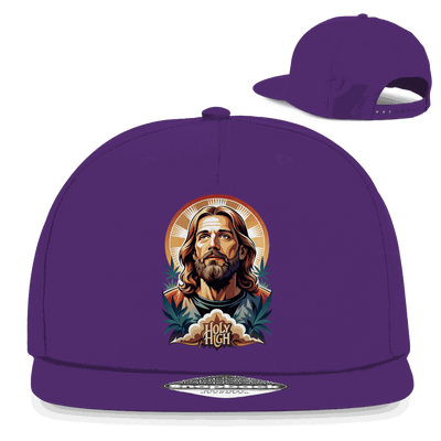Division420 Snapback Cap Holy High 5-panel cotton twill rap style hat with flat brim and snapback closure