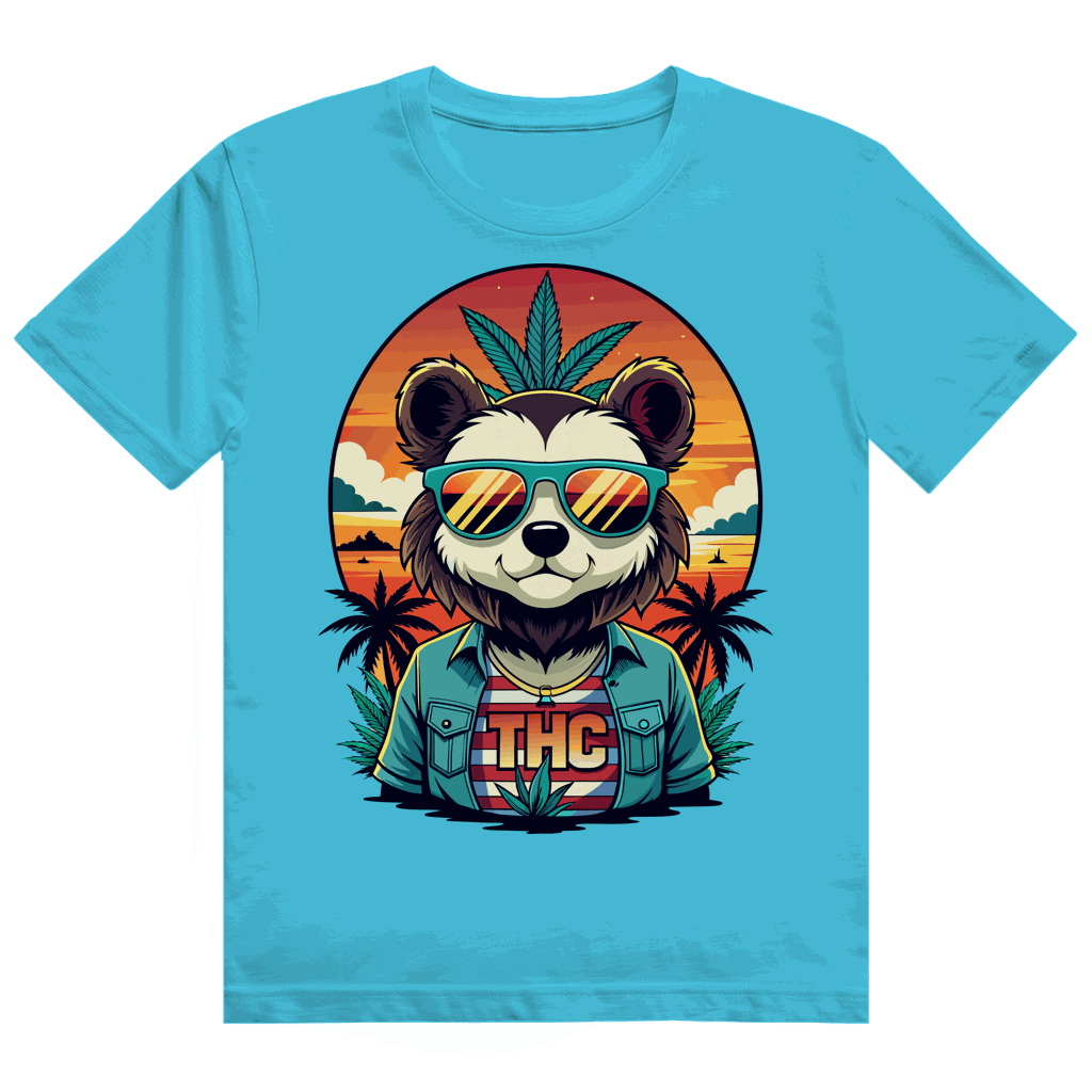 Division420 Heavy Cotton T-Shirt THC Bear streetwear with soft, durable cotton and modern fit