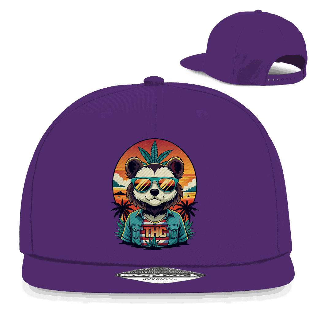 Snapback Rapper Cap - THC Bear | Division420®