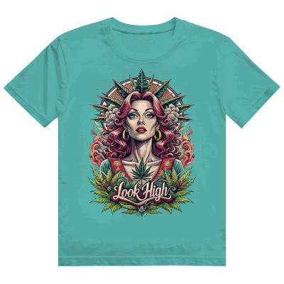 Division420 Heavy Cotton T-Shirt size chart with measurements and fit details