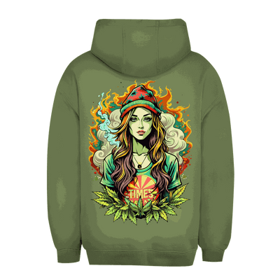Unisex oversize hoodie size chart for Division420 Sweet Girl model