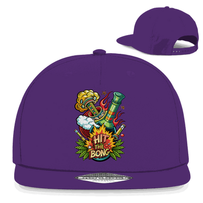 Division420 Snapback Cap Hit The Bong urban streetwear style with flat brim and snapback closure