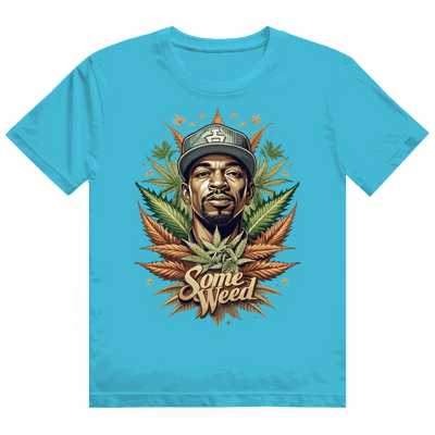 Division420 Heavy Cotton T-Shirt Some Weed OG in white with streetstyle design and comfortable tubular fit