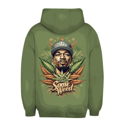Unisex oversize hoodie Some Weed OG by Division420 with adjustable hood and kangaroo pocket