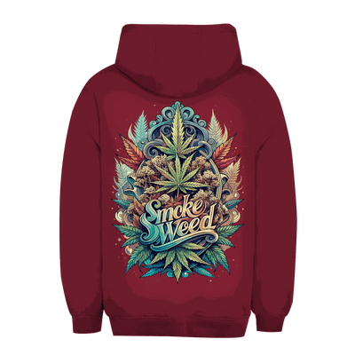 Unisex Oversize Hoodie size chart by Division420 showing measurements for urban streetwear style